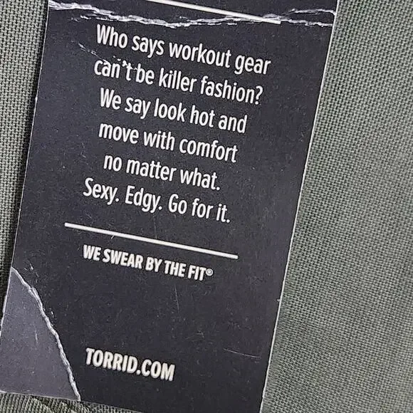 New! Torrid Active Workout Athletic Tank Olive Green Mesh Inset SZ 2X NWT - Picture 4 of 10